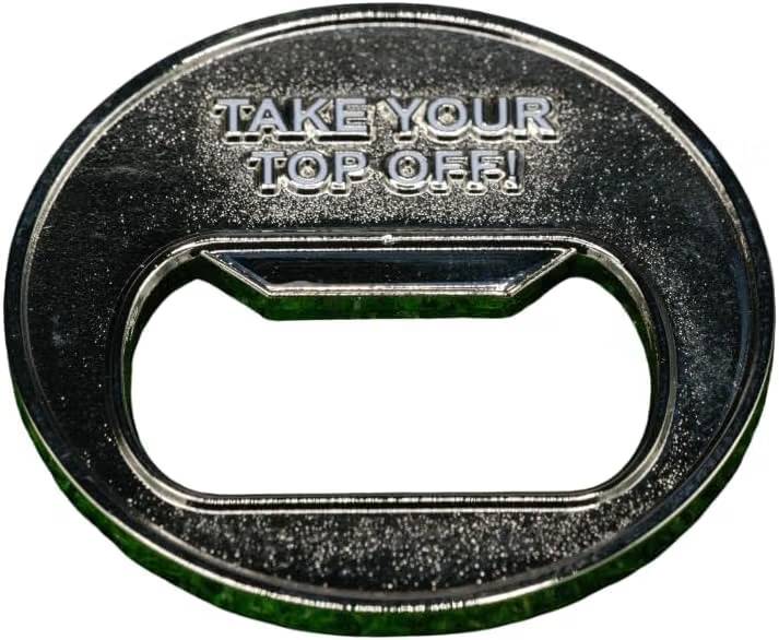 Take Your Top Off Golf Ball Marker - Metal Ball Markers for Putting Green