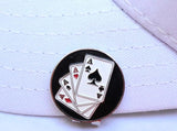 Aces Ball Marker- Casino Theme Premium Golf Ball Markers for Putting Green
