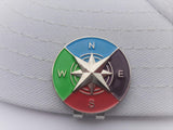 Compass Golf Ball Marker w/Hat Clip – Premium Ball Marker for Putting Green