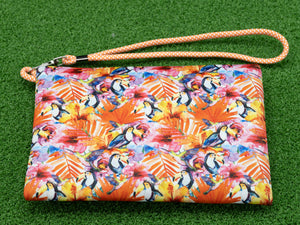 Tropical Toucan Wristlet