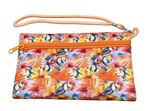 Tropical Toucan Wristlet