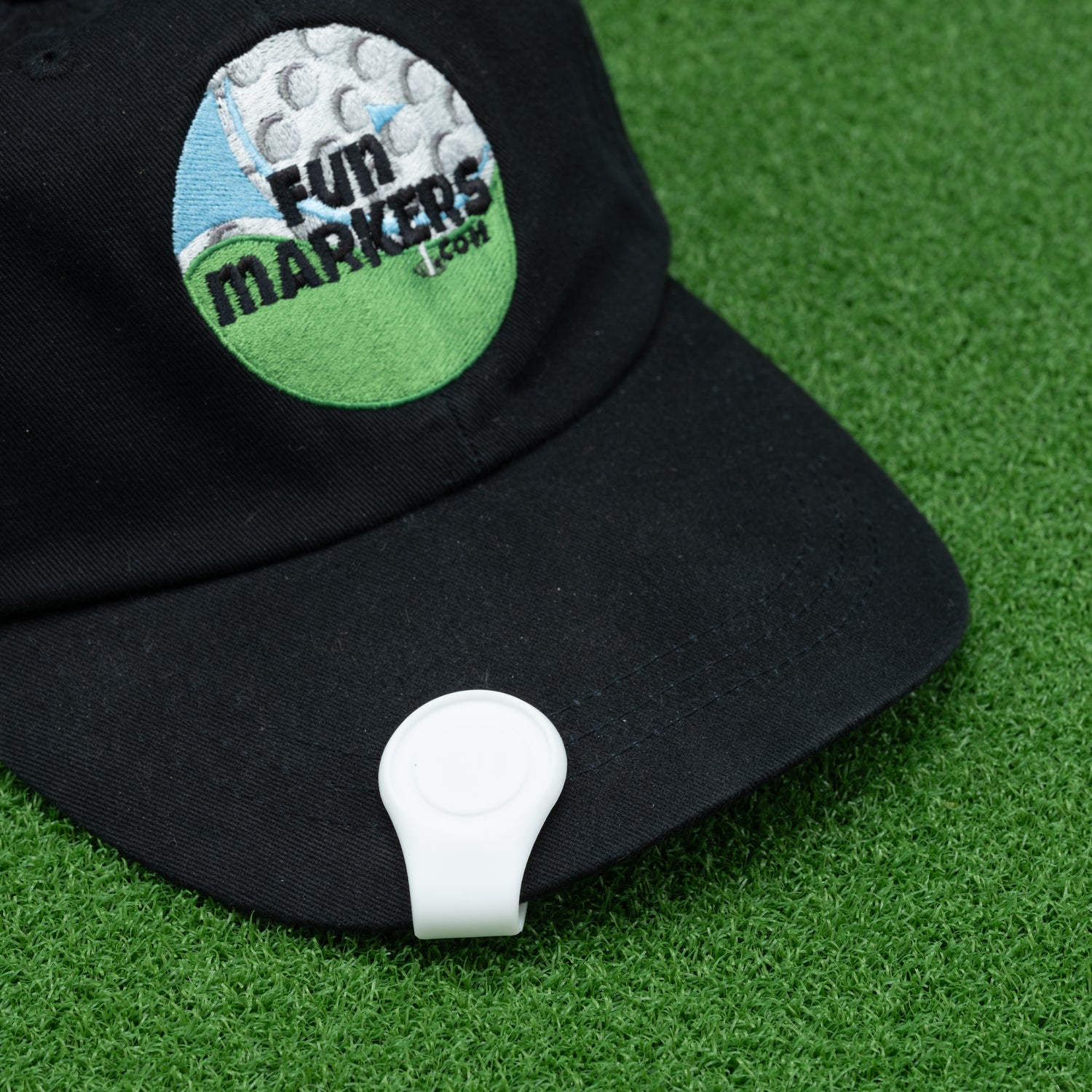 Silicone Magnetic Hat Clip -White