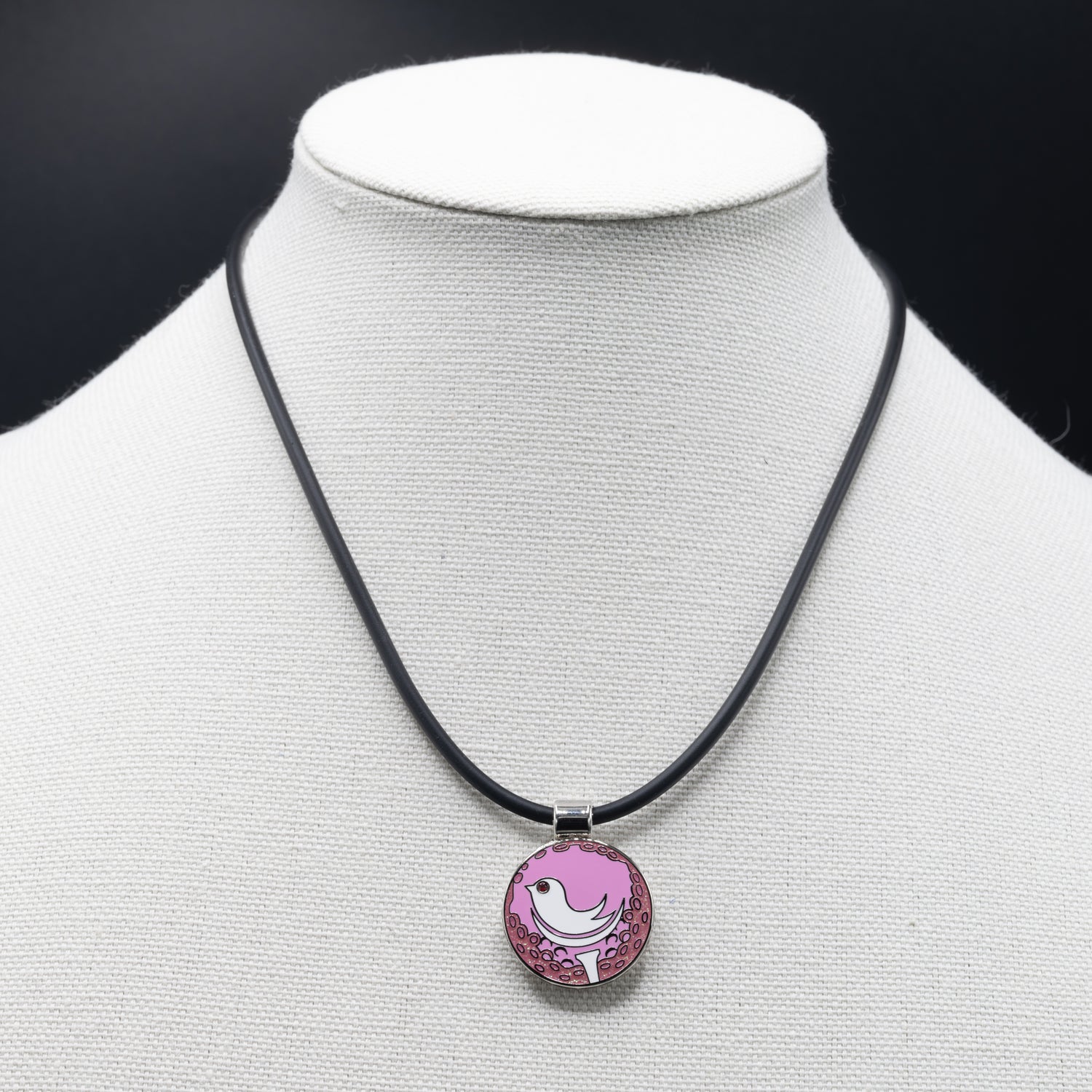 Pink Birdie Golf Ball Marker
