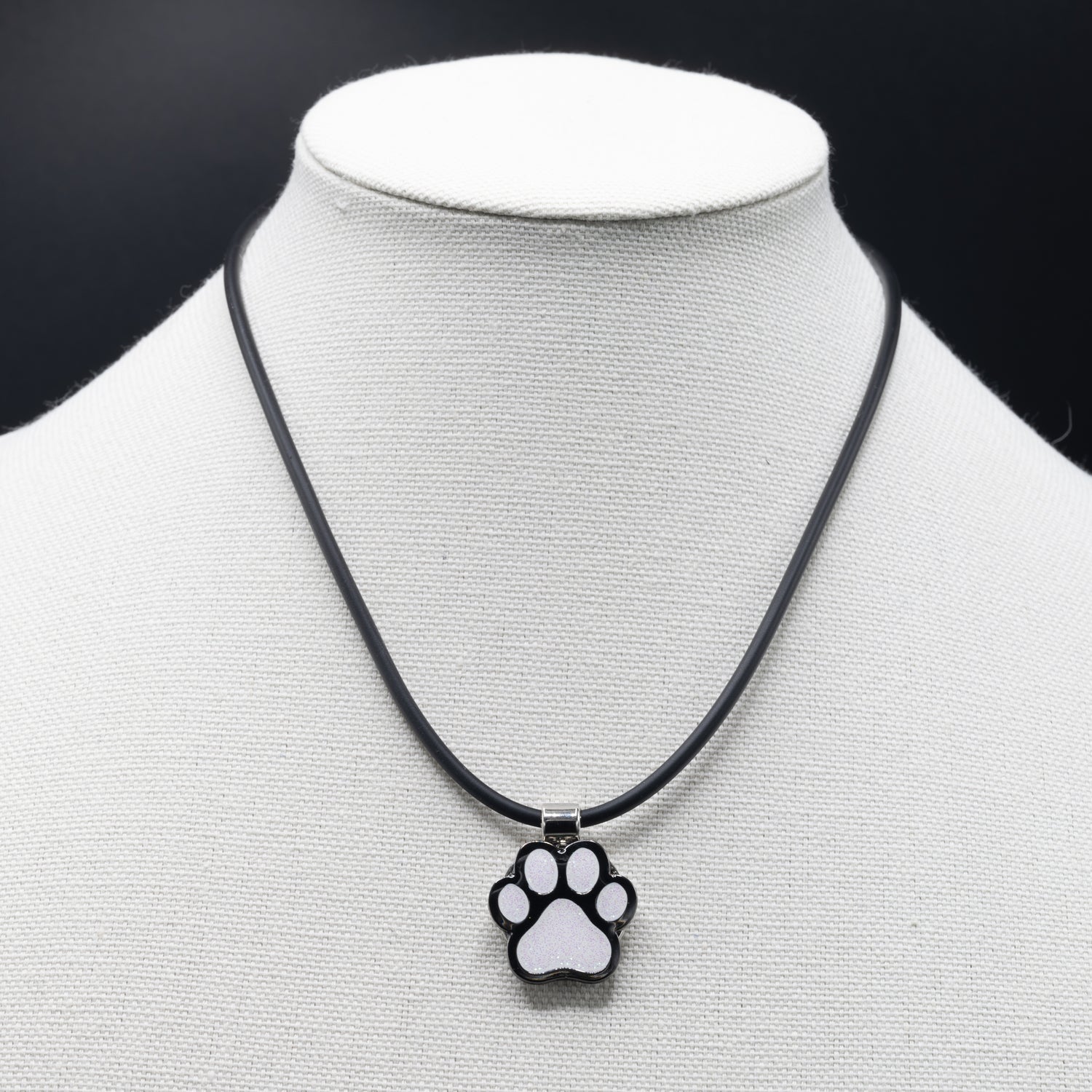 Silicone Necklace with Magnetic Pendant