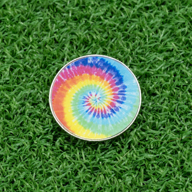 Tie Dye Golf Ball Marker