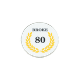 Broke 80 Milestone Golf Ball Marker