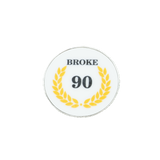 Broke 90 Milestone Golf Ball Marker