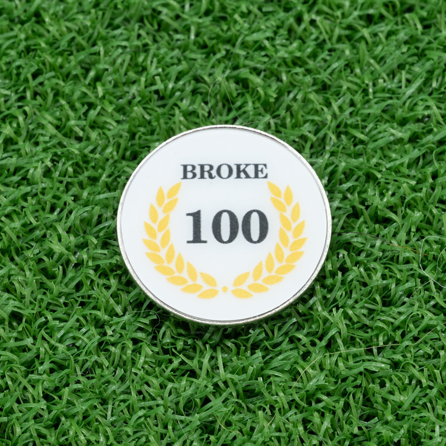 Broke 100 Milestone Golf Ball Marker