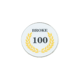 Broke 100 Milestone Golf Ball Marker