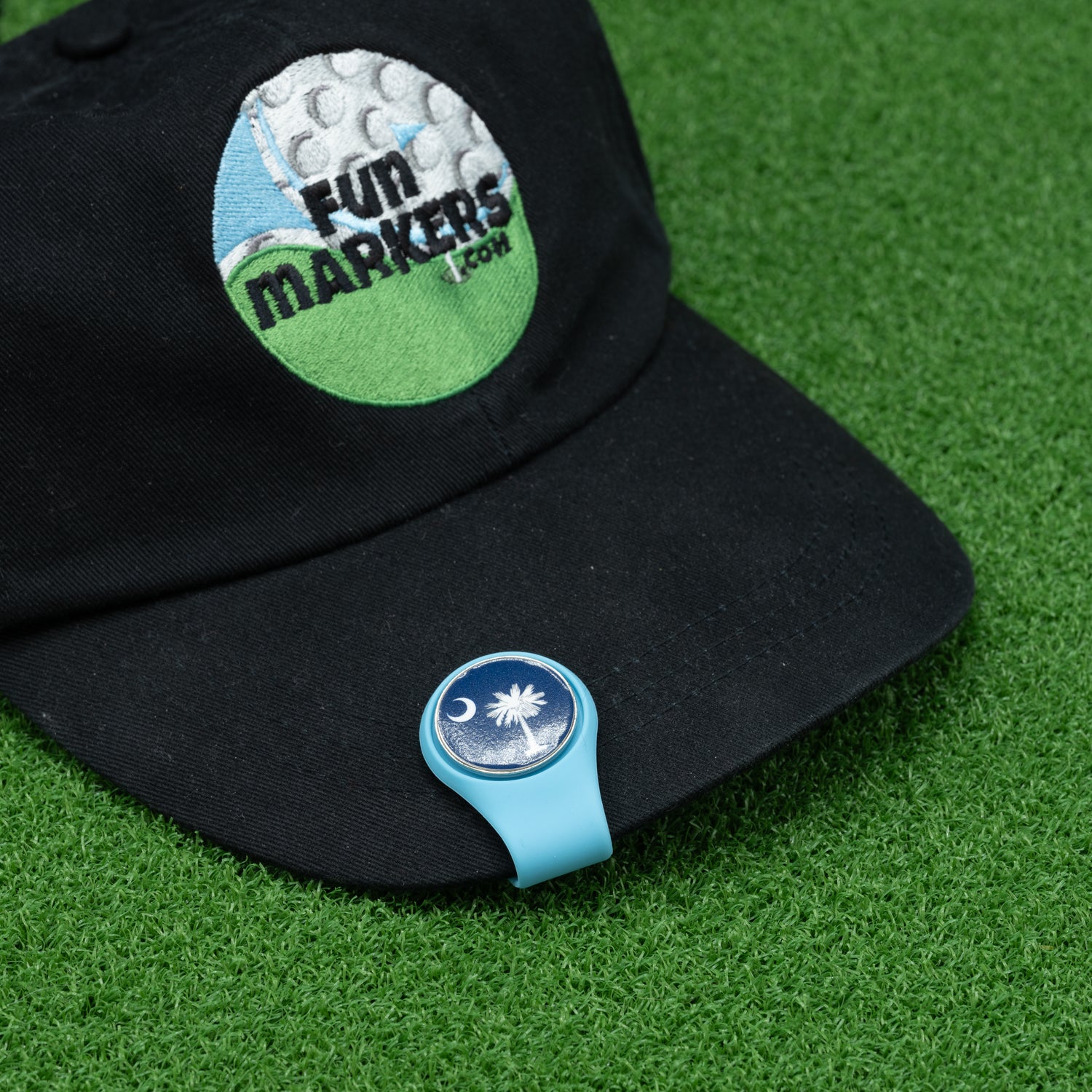 Silicone Magnetic Hat Clip- Turquoise