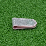Magnetic Leather Hat Clip-Silver