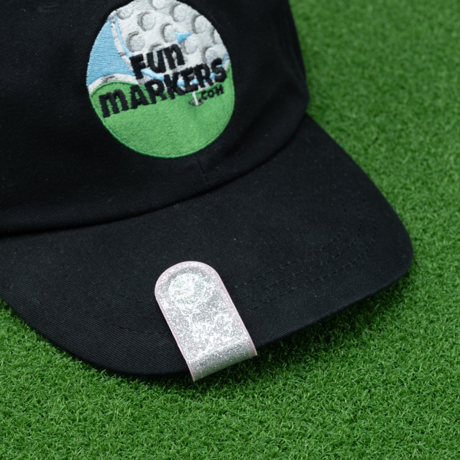 Magnetic Leather Hat Clip-Silver