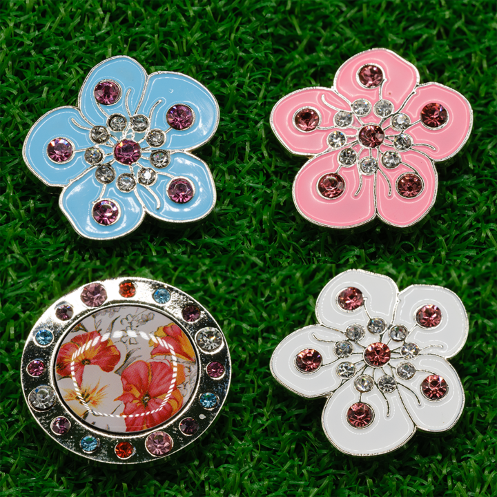 Forget Me Not Golf Ball Marker - Pack of 4