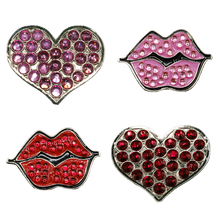 Hearts and Kisses Golf Ball Marker - Pack of 4