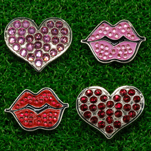 Hearts and Kisses Golf Ball Marker - Pack of 4