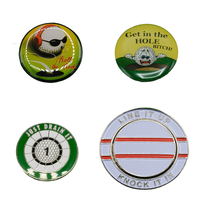 Inspirational Golf Ball Markers - Pack of 4