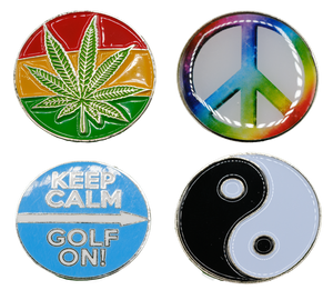 Peace Out Golf Ball Marker - Pack of 4