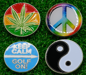 Peace Out Golf Ball Marker - Pack of 4