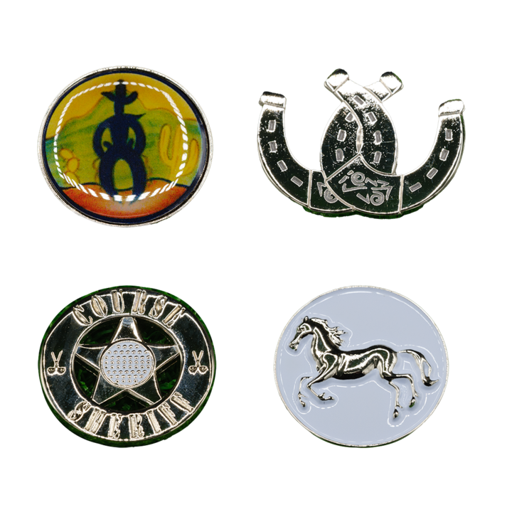 Cowboy Golf Ball Marker - Pack of 4