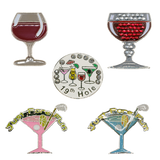 Wine Themed Golf Ball Marker - Pack of 5