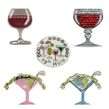 Wine Themed Golf Ball Marker - Pack of 5