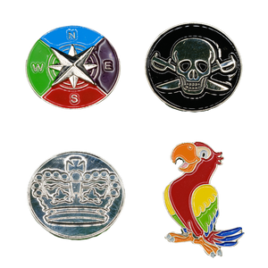 Pirate Golf Ball Marker - Pack of 4