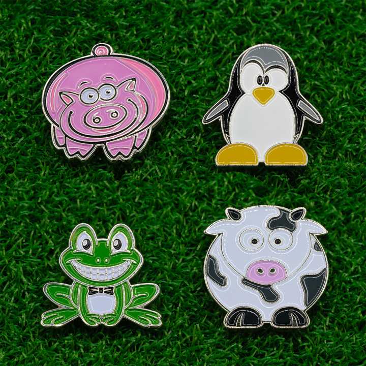 Funny Critters Golf Ball Marker - Pack of 4