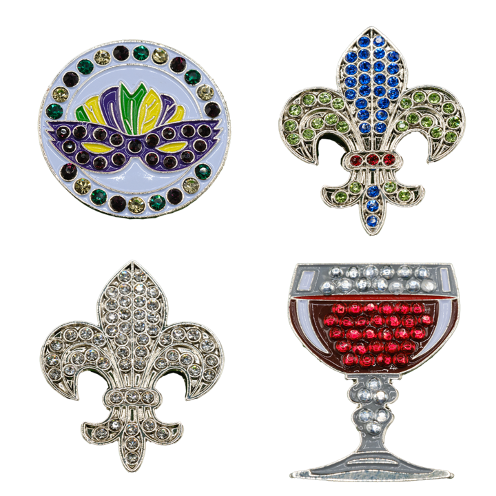 Bling Golf Ball Markers - Pack of 4