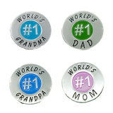 Worlds # 1 Golf Ball Marker - Pack of 4