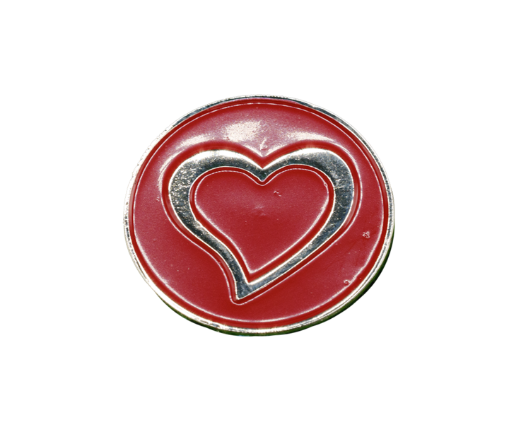 Hearts Golf Ball Marker - Pack of 5