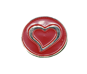 Hearts Golf Ball Marker - Pack of 5