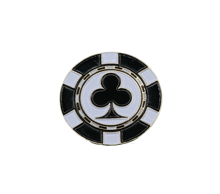 Poker Chip Golf Ball Marker - Pack of 4