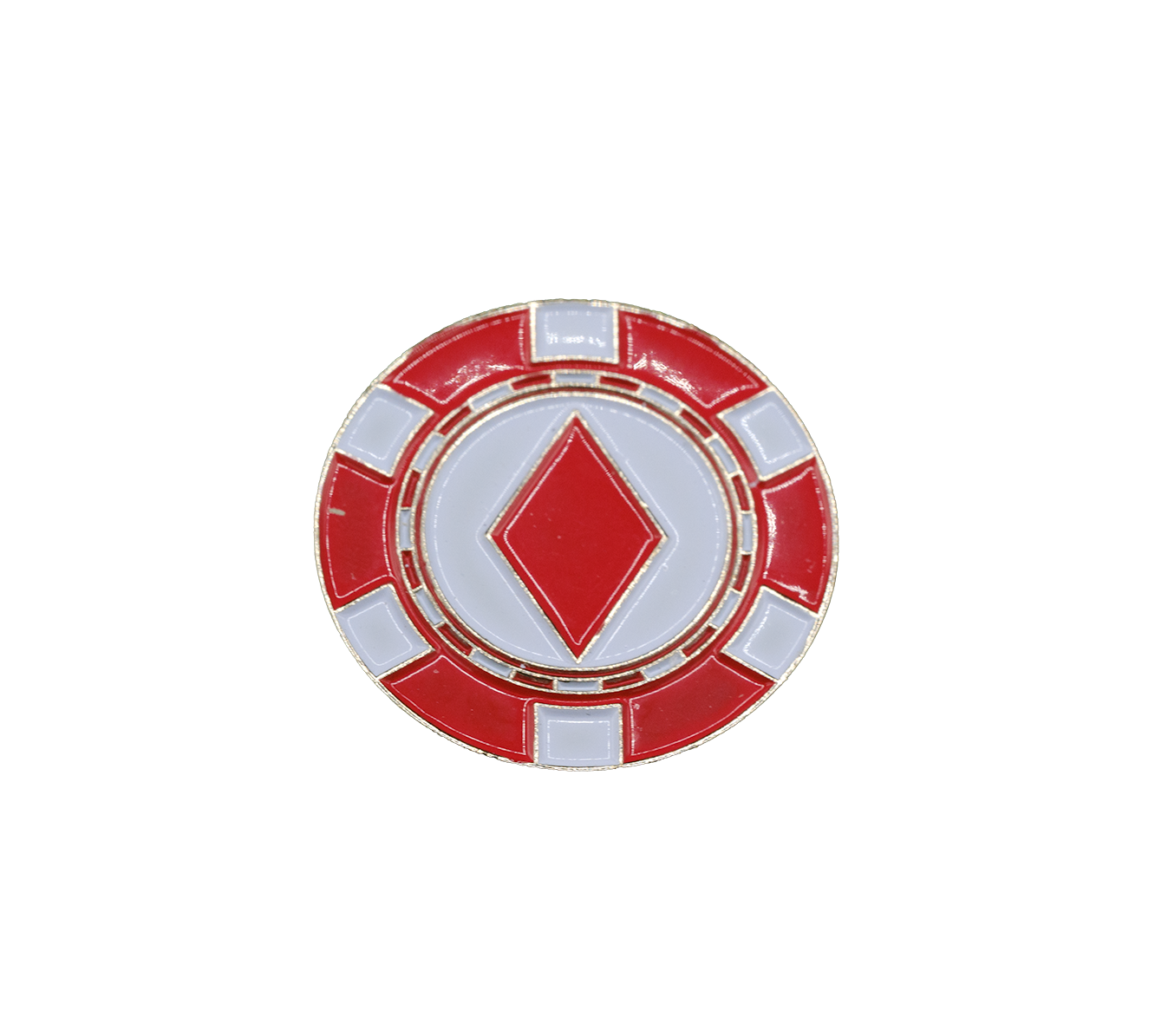 Poker Chip Golf Ball Marker - Pack of 4