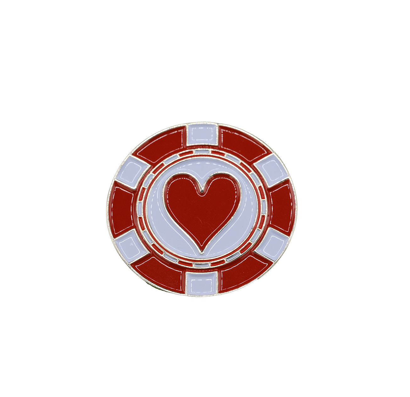 Poker Chip Golf Ball Marker - Pack of 4
