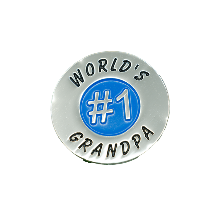 Worlds # 1 Golf Ball Marker - Pack of 4