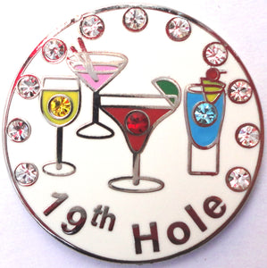 19th Hole w/ Crystals Ball Marker product pic 4
