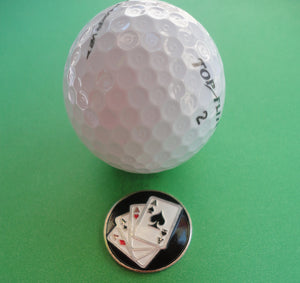 4 Aces Ball Marker golf ball pic
