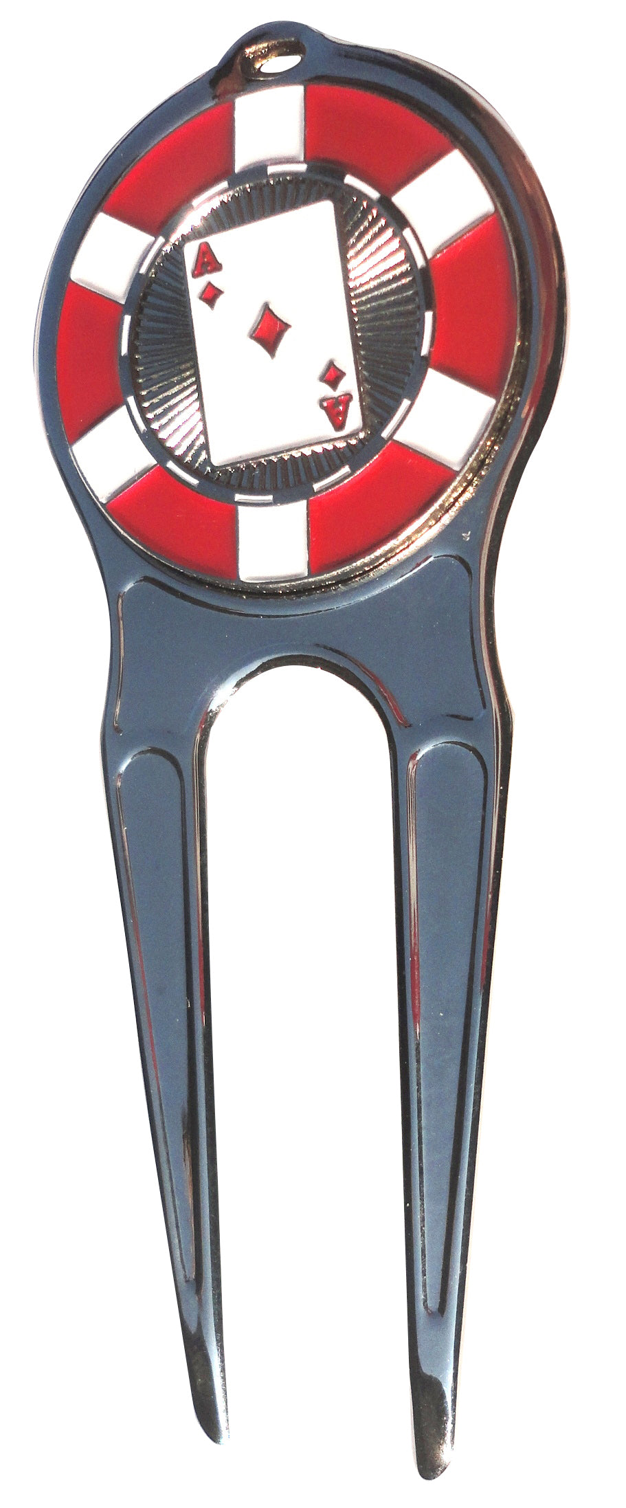 Ace of Diamonds Poker Chip Ball Marker divot fixer pic