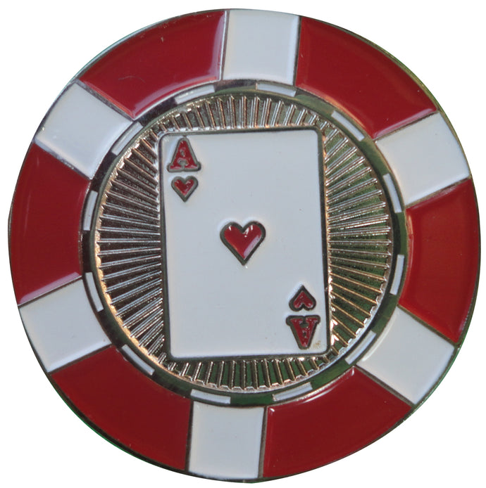 Ace of Hearts Poker Chip Ball Marker main pic
