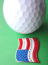 American Flag Ball Marker golf ball pic