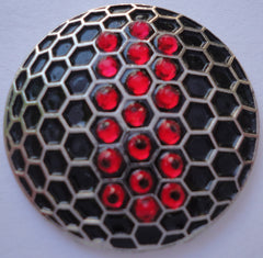 Black Ball w/ Red Crystals Ball Marker product pic
