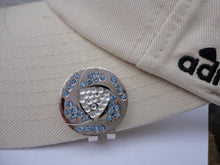 Crystal Clear and Blue Ball Marker hat brim pic