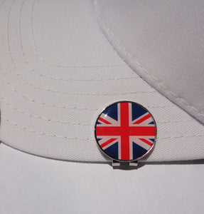British Flag Ball Marker hat brim pic