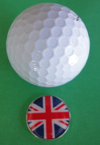 British Flag Ball Marker golf ball pic