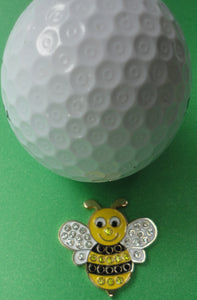 Bumble Bee with Crystals Ball Marker golf ball pic