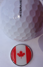 Canadian Flag Ball Marker golf ball pic
