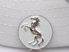 Chrome Stallion Ball Marker hat brim pic