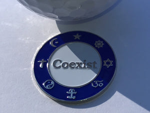 Coexist Ball Marker - Blue