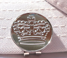 Crown Sterling Silver Plated Ball Marker hat brim pic