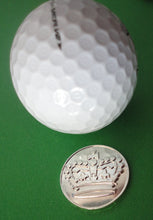 Crown Sterling Silver Plated Ball Marker golf ball pic 1